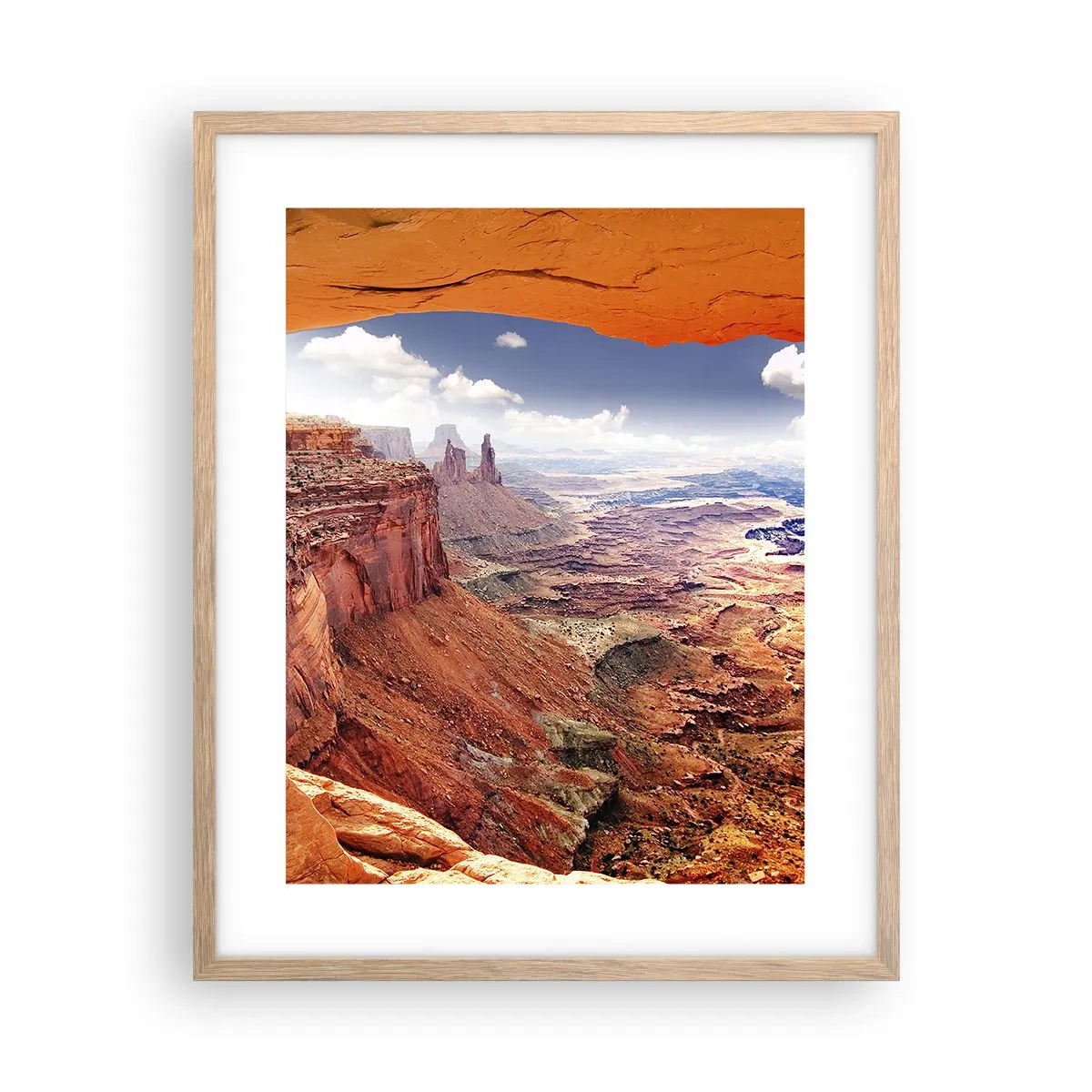 Poster in cornice rovere chiaro - Scolpiti dalla natura - 40x50 cm