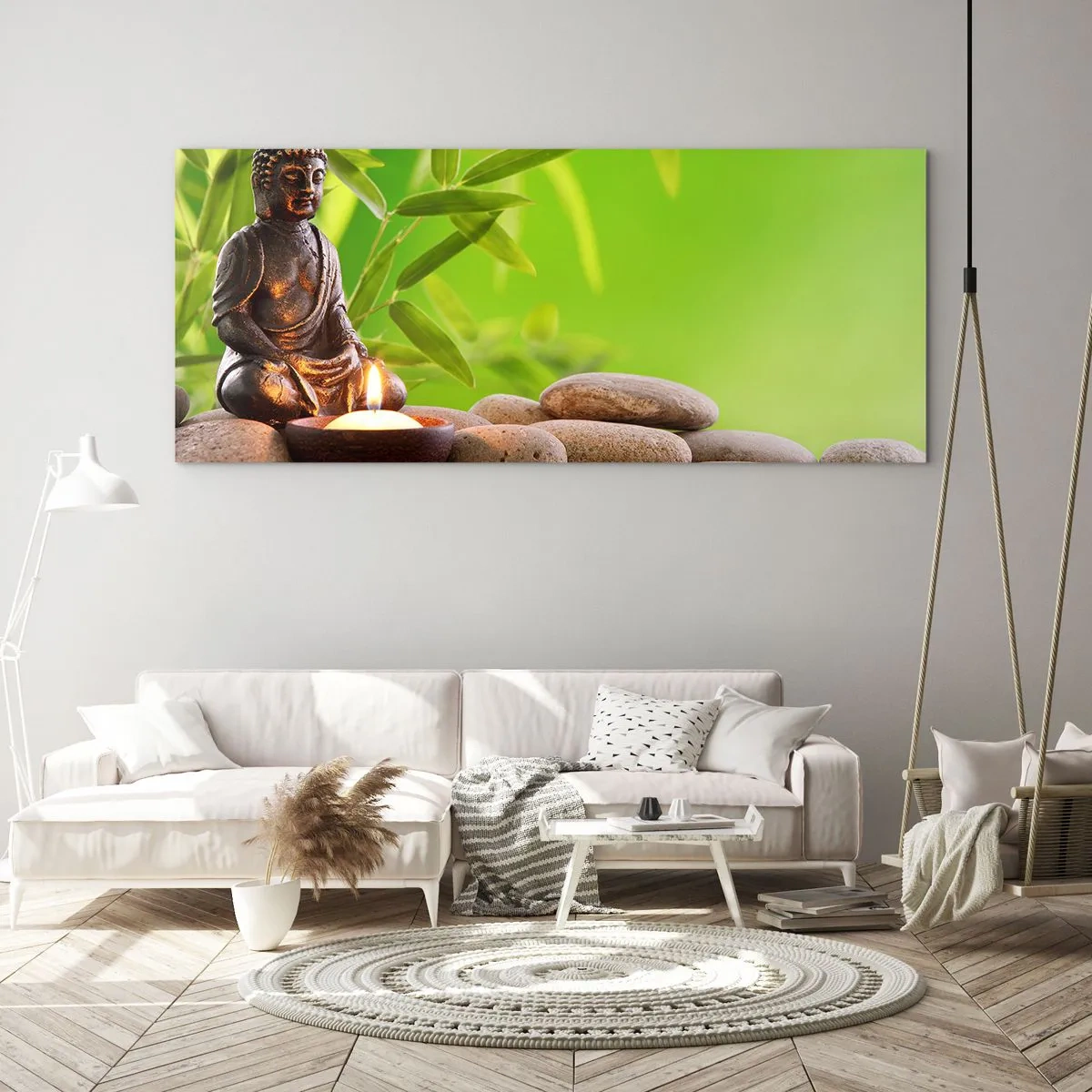 Quadro su vetro - La vita è bella - 90x30 cm