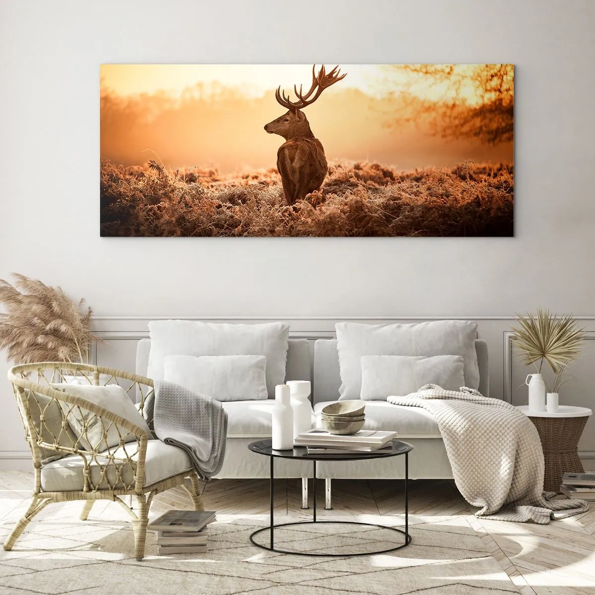 Quadro su vetro - Il signore sulle sue terre - 100x40 cm