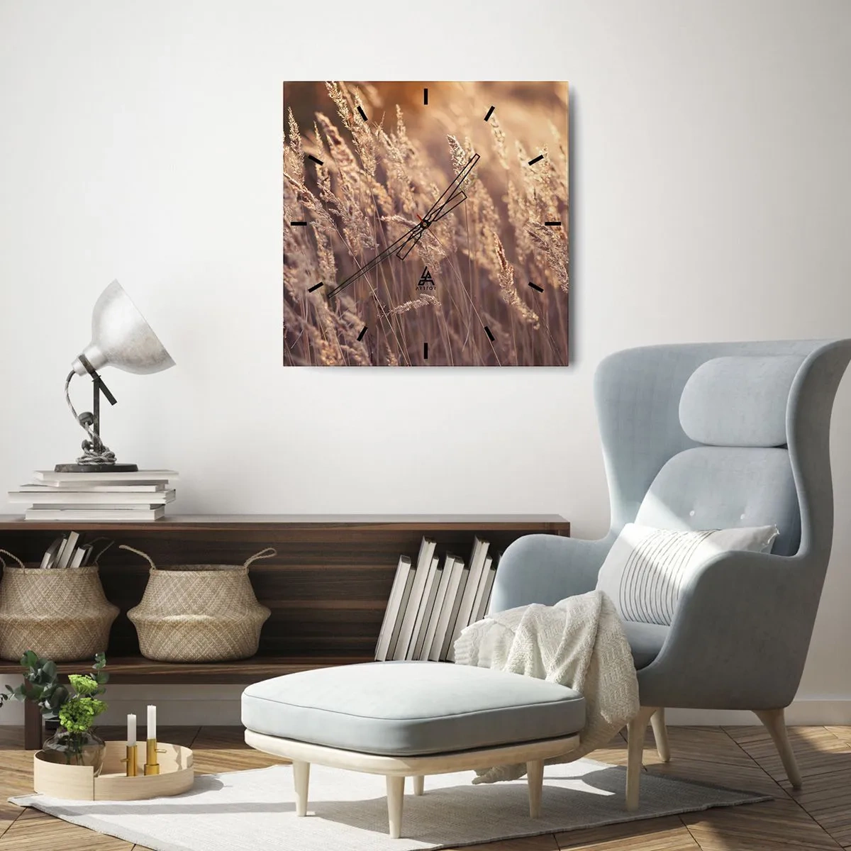 Orologio da parete - Orologio in Vetro - Pronti a salutare l'autunno - 40x40 cm