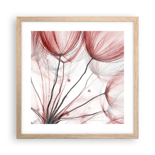 Poster in cornice rovere chiaro - Prima del decollo - 40x40 cm