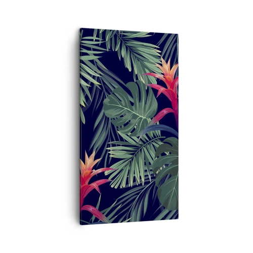 Quadro su tela - Stampe su Tela - Fiammante nel verde - 45x80 cm