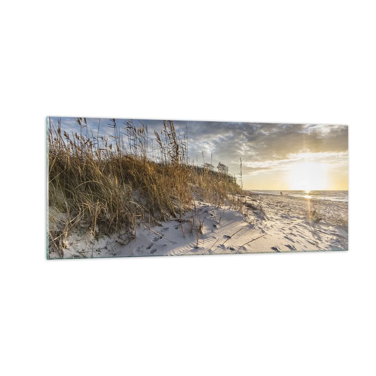 Quadro su vetro - Invito a passeggiare - 100x40 cm
