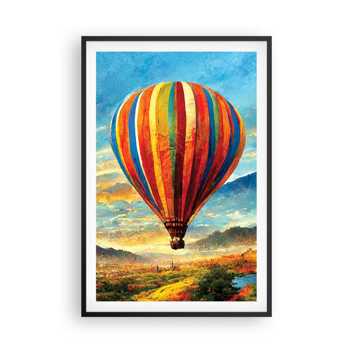 Poster in cornice nera - Nel silenzio si vede meglio - 61x91 cm