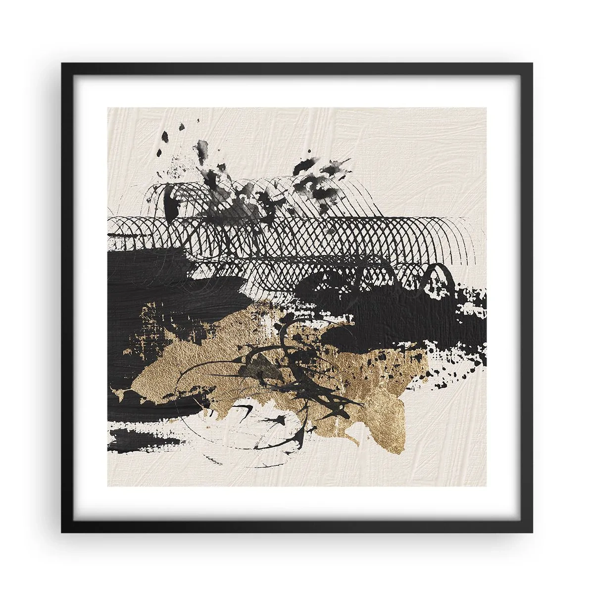 Poster in cornice nera - Composizione con passione - 50x50 cm
