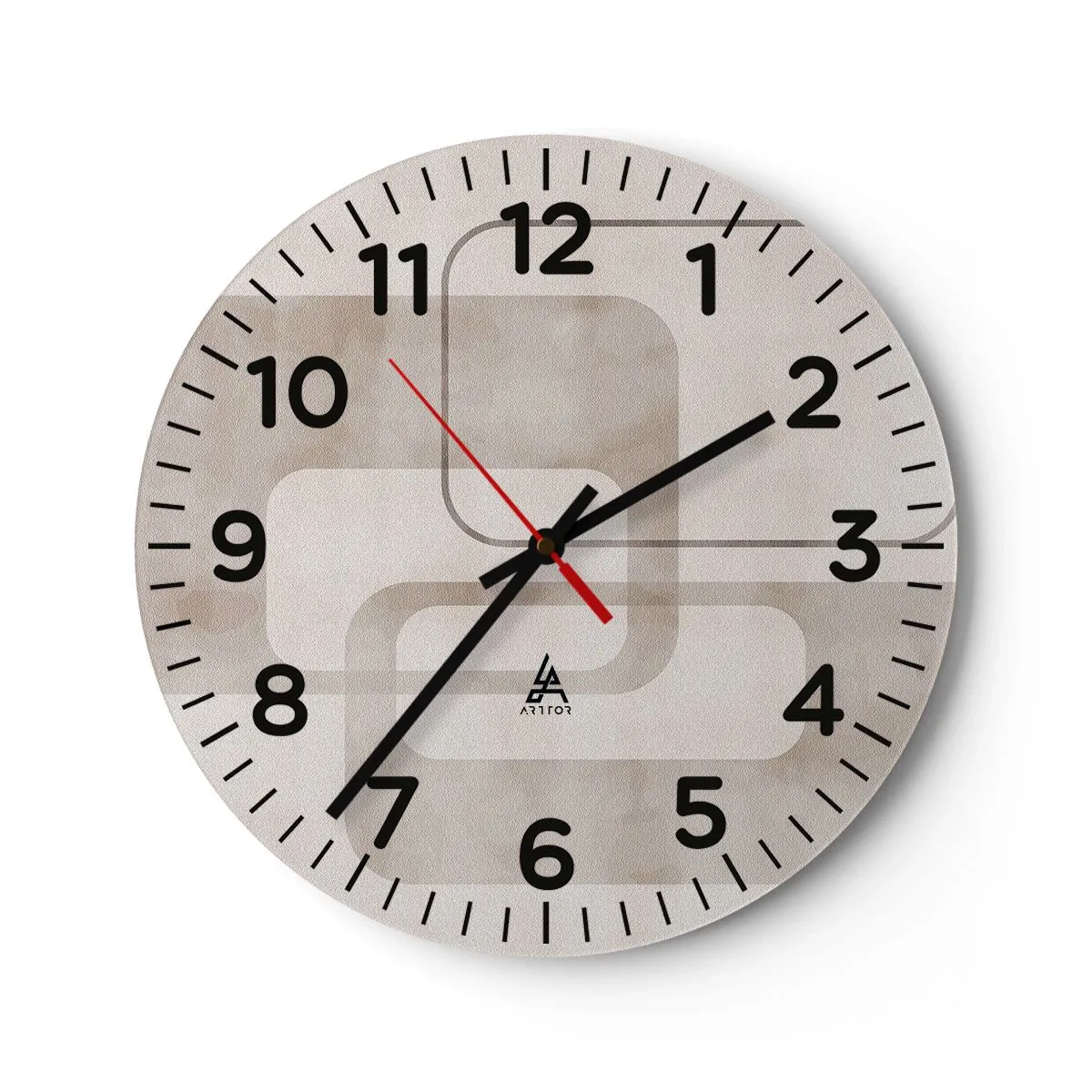 Orologio da parete - Orologio in Vetro - Giunti geometrici - 40x40 cm