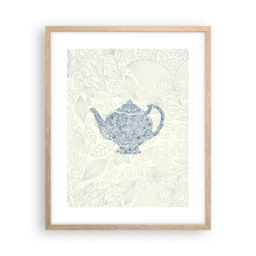 Poster in cornice rovere chiaro - Magia del tè - 40x50 cm