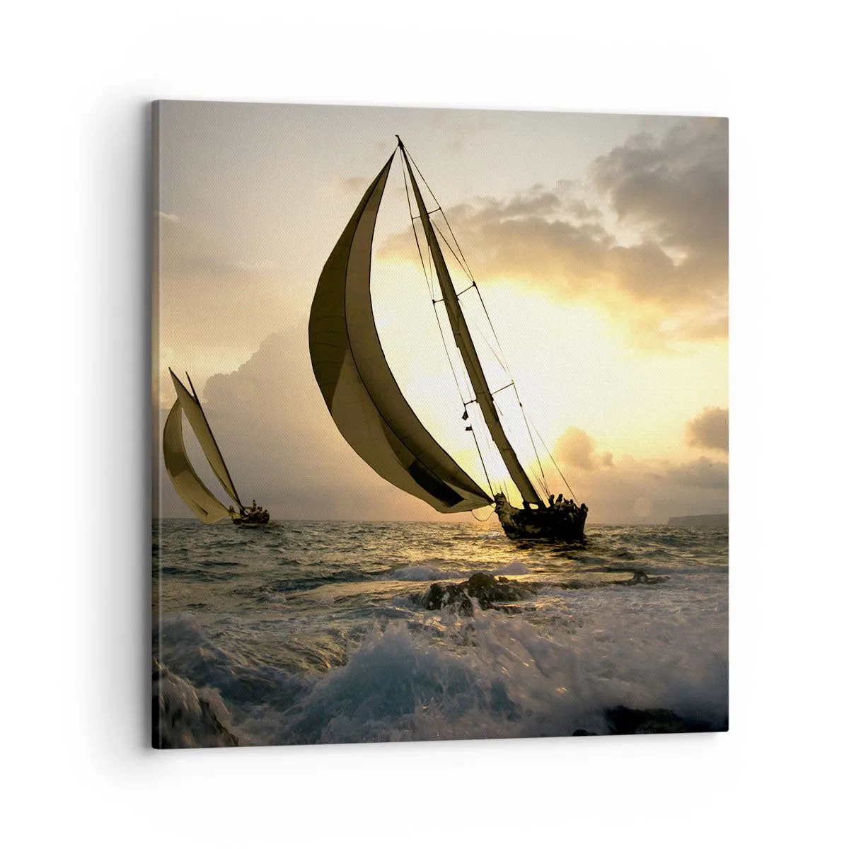 Quadro su tela - Stampe su Tela - Con il vento e controvento - 70x70 cm