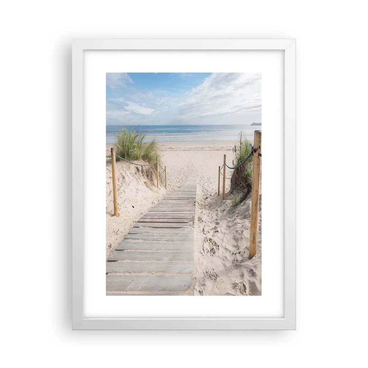 Poster in cornice bianca - Fino all'orizzonte - 30x40 cm