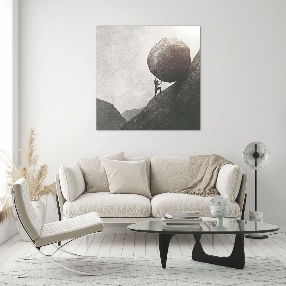 Quadro su vetro - Credo contro ogni speranza - 40x40 cm