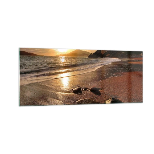 Quadro su vetro - Seguendo il sole verso le colline - 100x40 cm