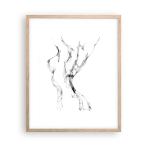 Poster in cornice rovere chiaro - Bella e forte - 40x50 cm