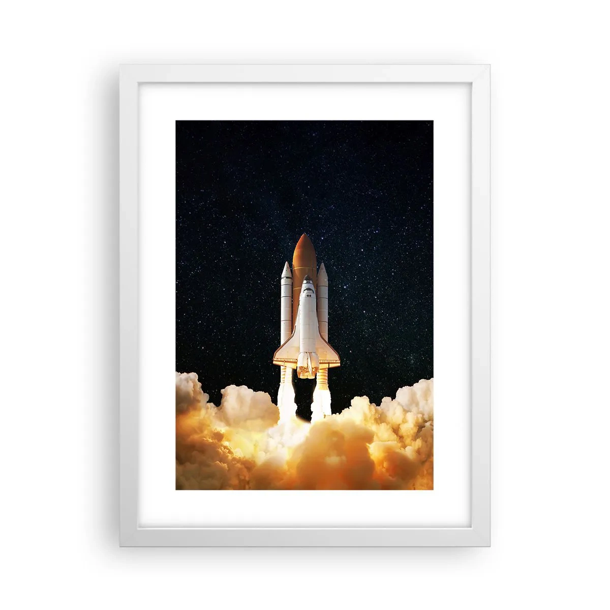 Poster in cornice bianca - Ad astra! - 30x40 cm
