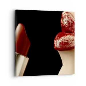 Quadro su tela - Stampe su Tela - Sensualità e splendore del carminio - 40x40 cm