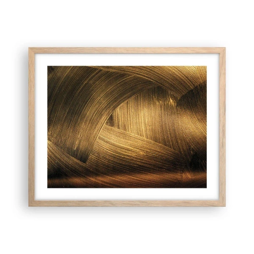 Poster in cornice rovere chiaro - Nel labirinto d'oro - 50x40 cm