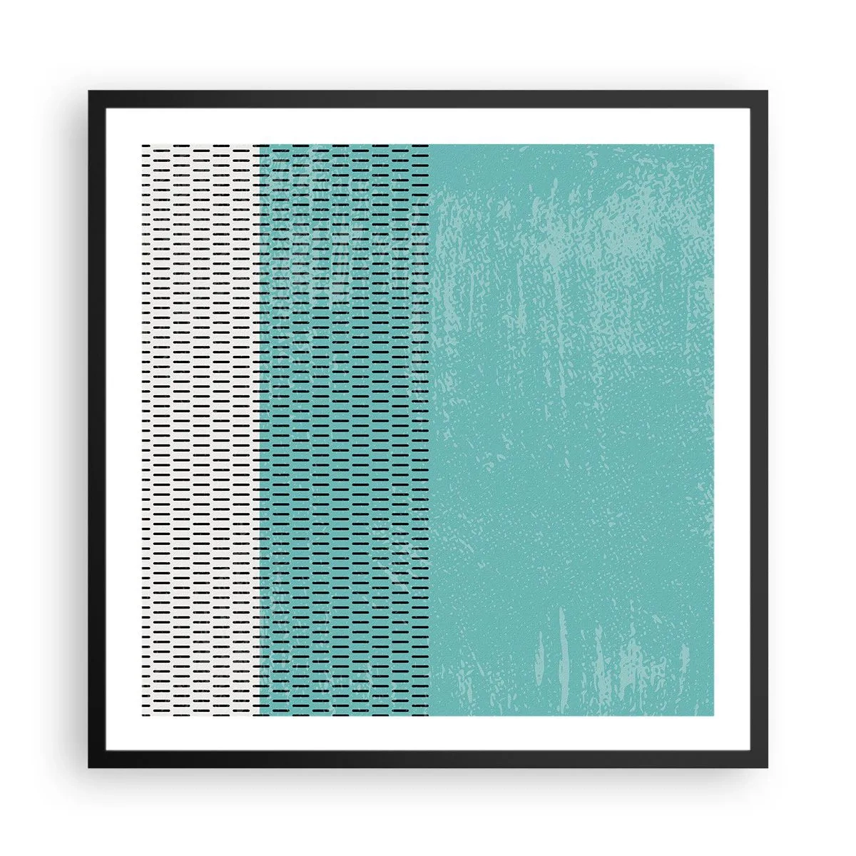 Poster in cornice nera - Composizione equilibrata - 60x60 cm