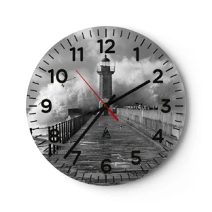 Orologio da parete - Orologio in Vetro - Senza paura - 30x30 cm