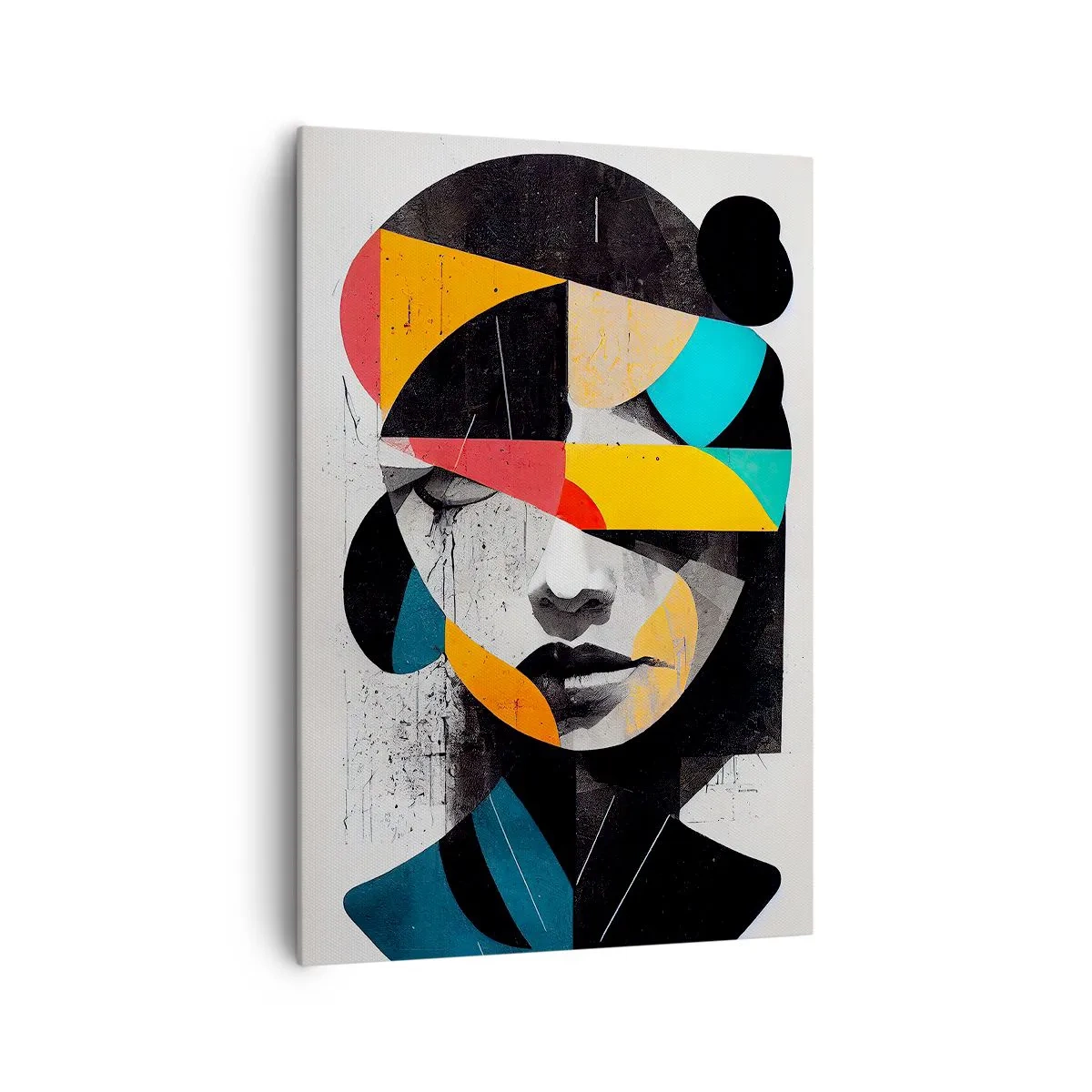 Quadro su tela - Stampe su Tela - Ritratto interiore multicolore - 70x100 cm