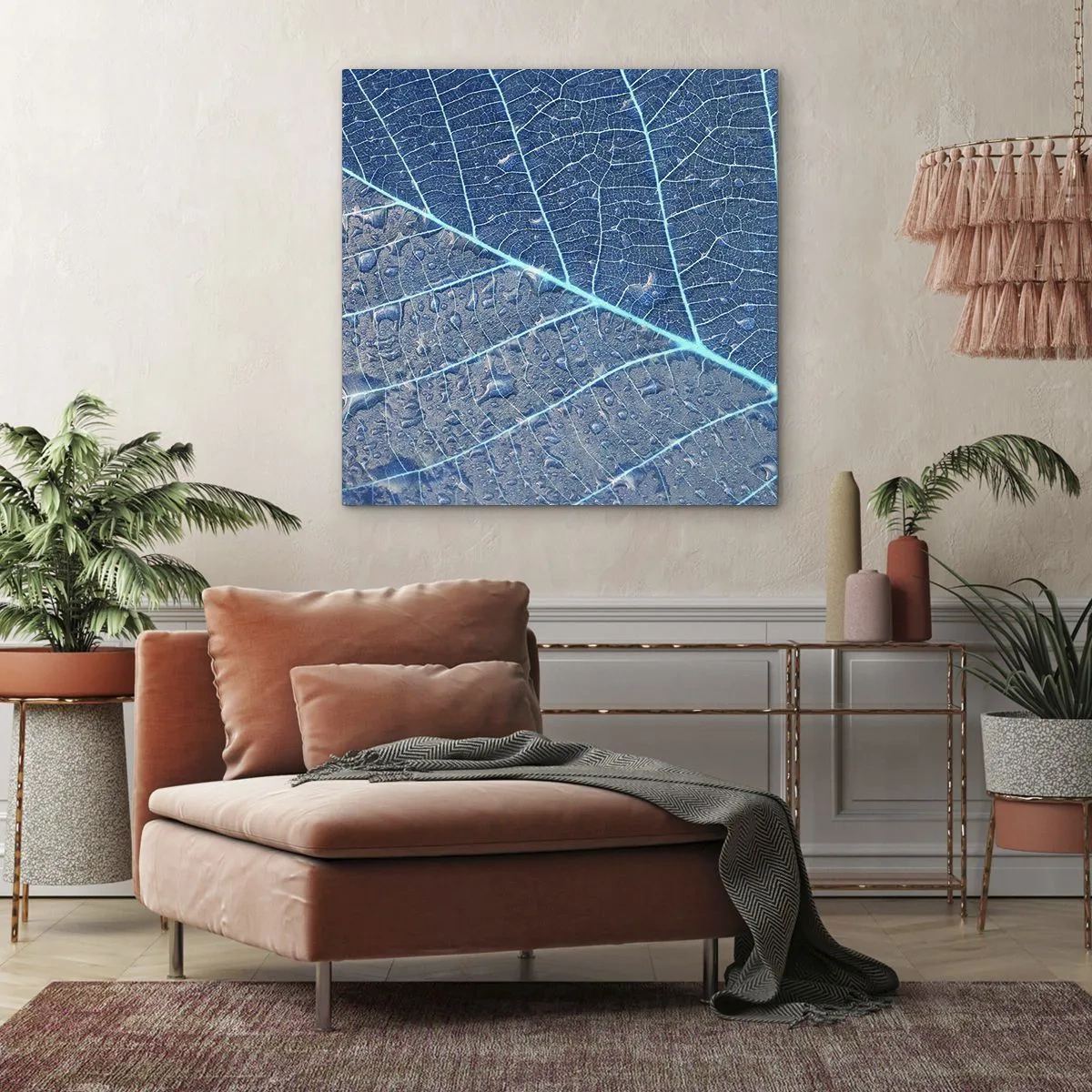 Quadro su tela - Stampe su Tela - Vita nel blu - 50x50 cm