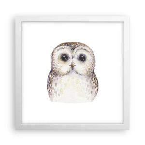 Poster in cornice bianca - Guardami negli occhi - 30x30 cm