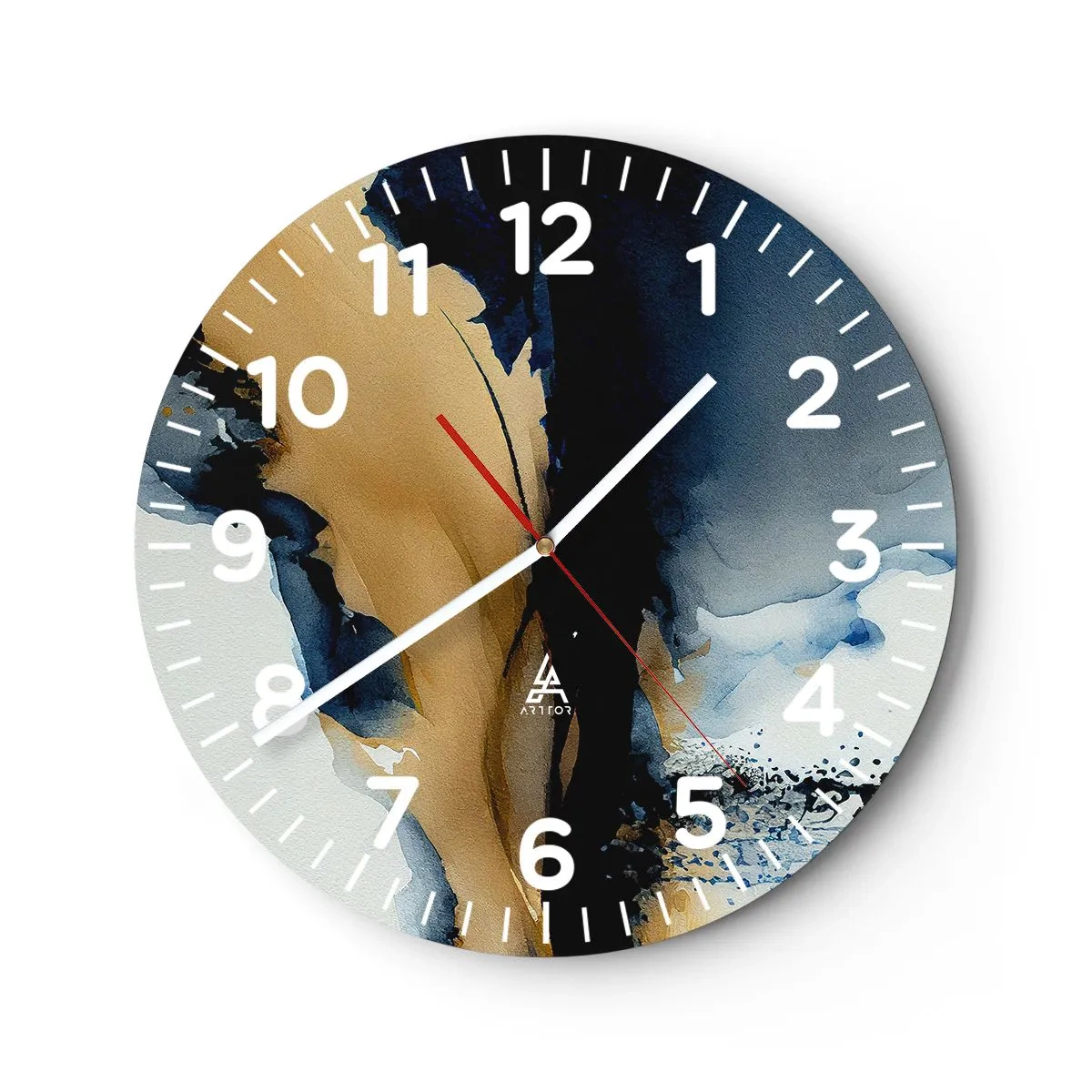 Orologio da parete - Orologio in Vetro - Dietro la cortina - 30x30 cm
