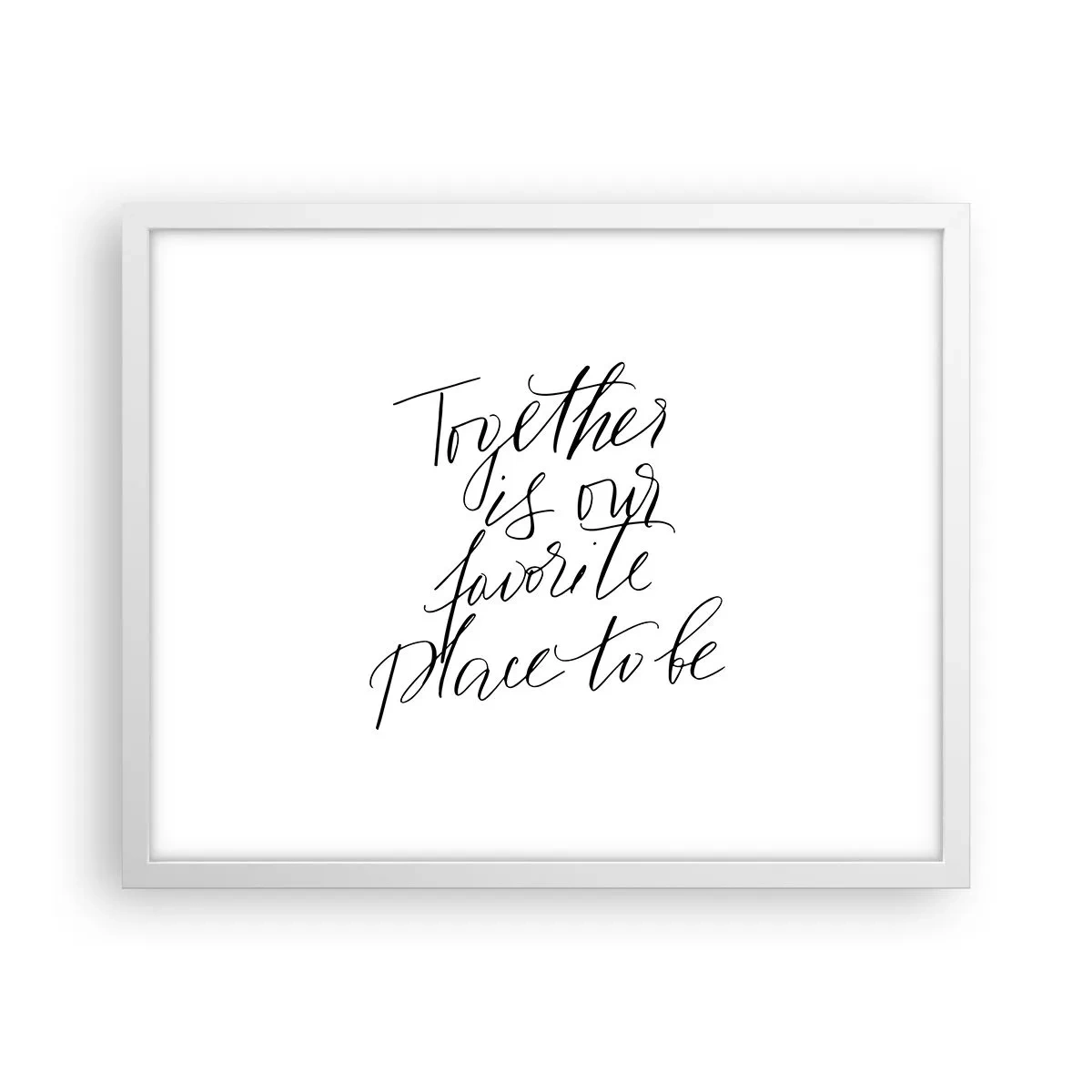 Poster in cornice bianca - Anche tu lo senti? - 50x40 cm