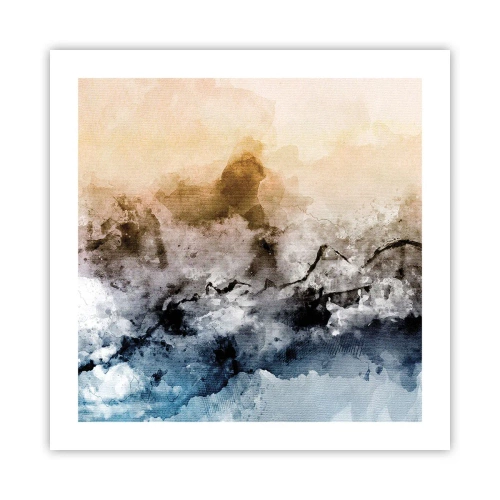 Poster - Immersi in una nuvola di nebbia - 50x50 cm