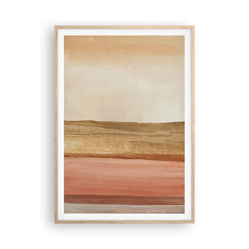 Poster in cornice rovere chiaro - Composizione verticale - 70x100 cm