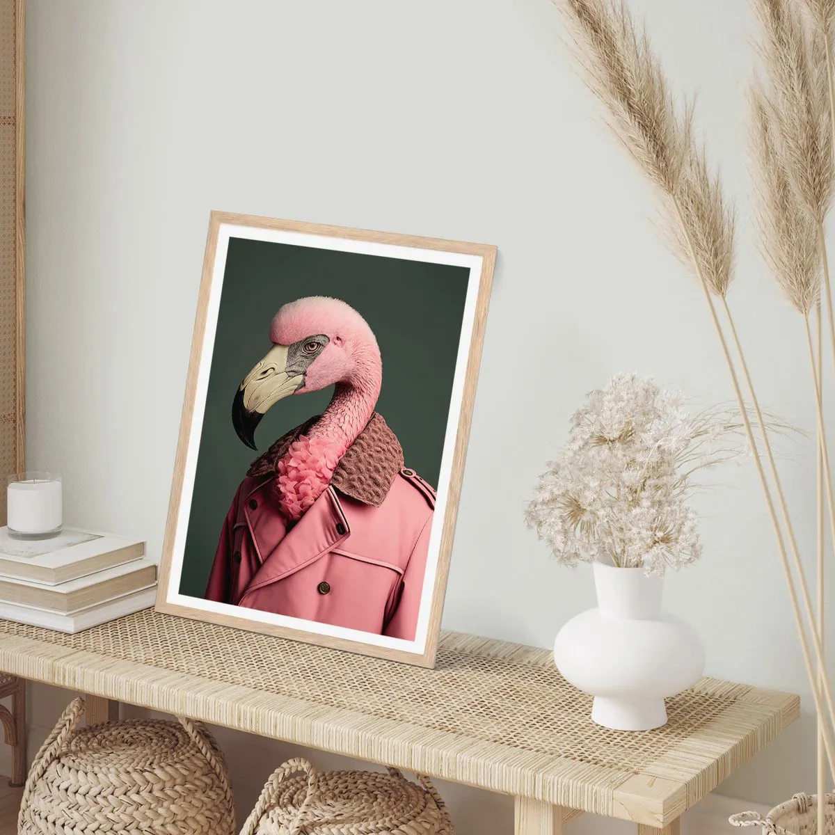 Poster in cornice rovere chiaro - La vera eleganza - 70x100 cm