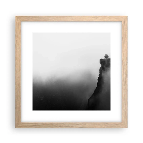 Poster in cornice rovere chiaro - Al confine del mondo - 30x30 cm