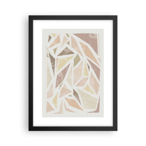 Poster in cornice nera - Composizione da vetrata - 30x40 cm