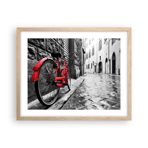 Poster in cornice rovere chiaro - La vera bellezza non invecchia - 50x40 cm