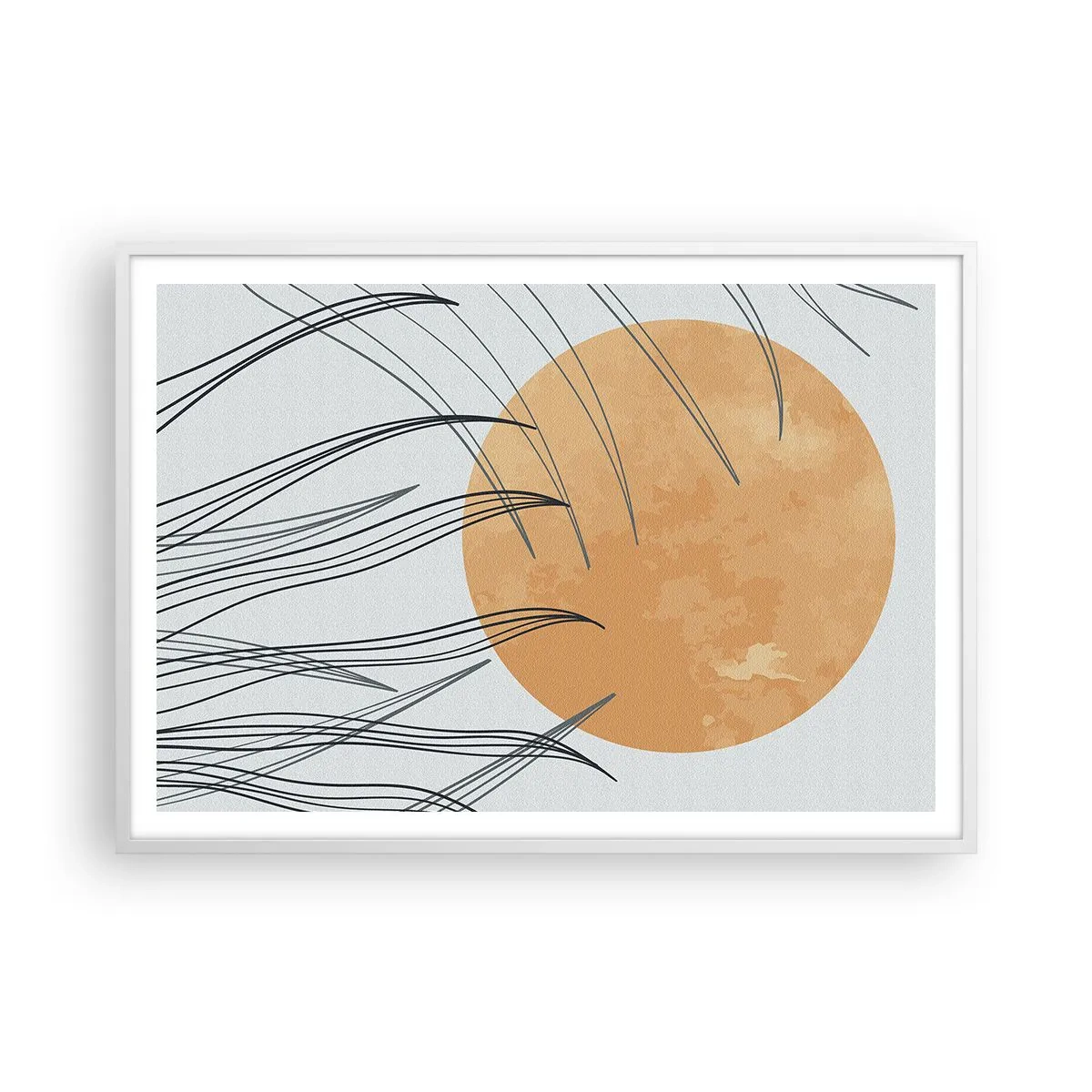 Poster in cornice bianca - Sempre verso il sole - 100x70 cm