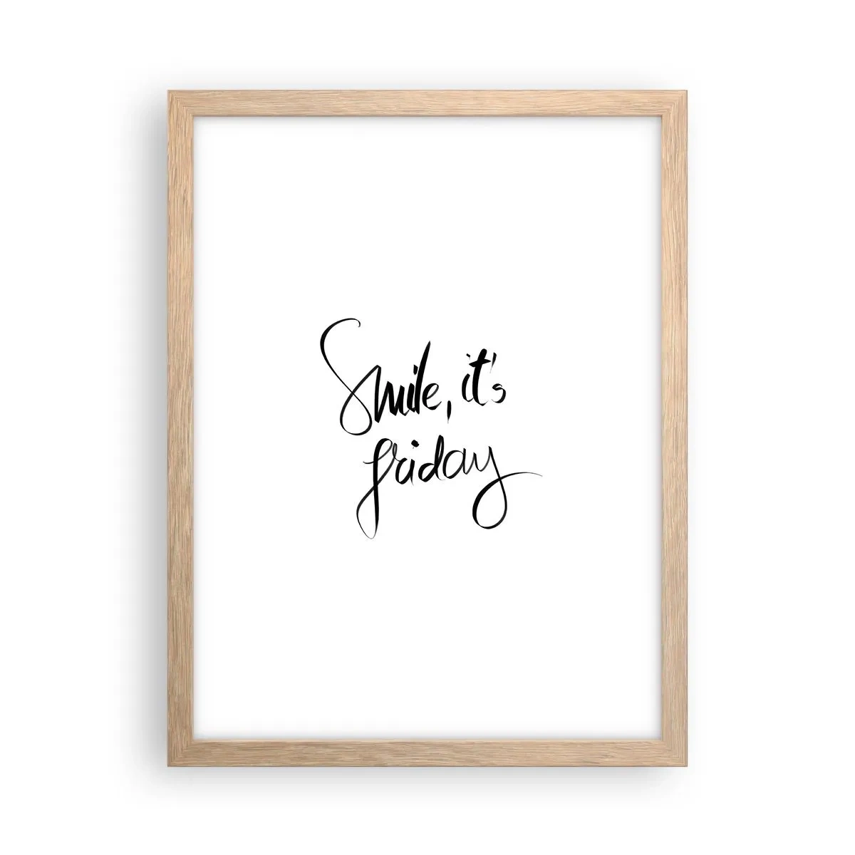 Poster in cornice rovere chiaro - Vera gioia - 30x40 cm