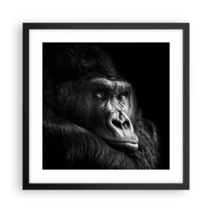 Poster in cornice nera - E cosa guardi? - 40x40 cm