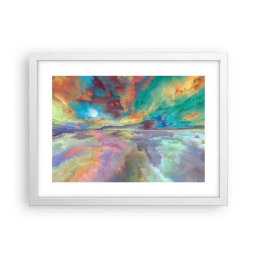 Poster in cornice bianca - Due cieli - 40x30 cm