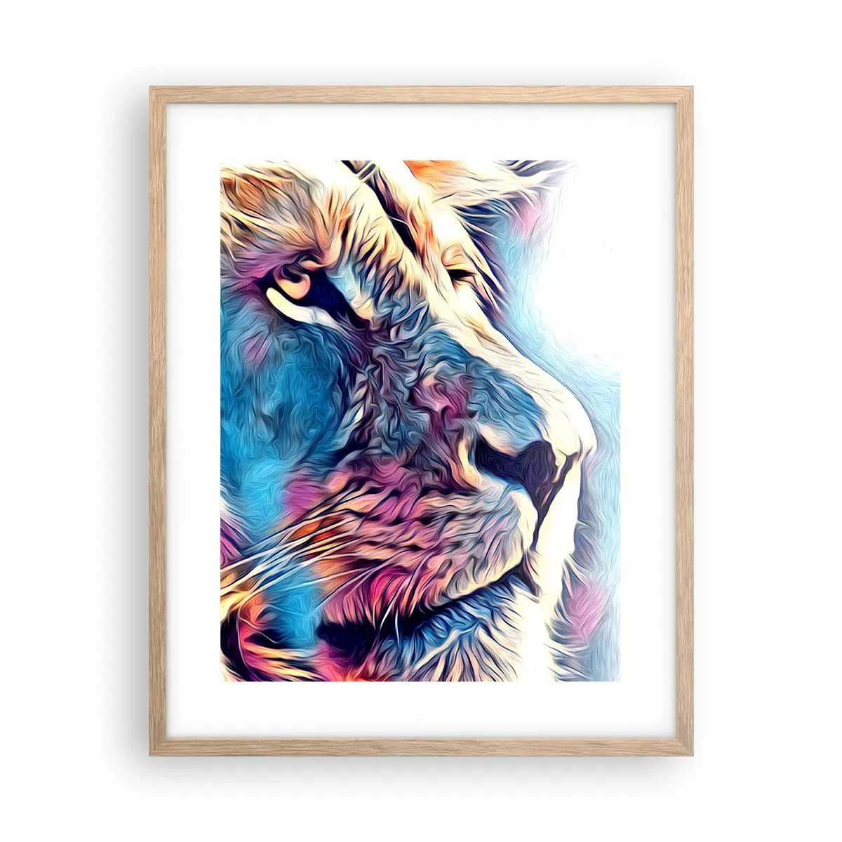 Poster in cornice rovere chiaro - La saggezza della natura - 40x50 cm