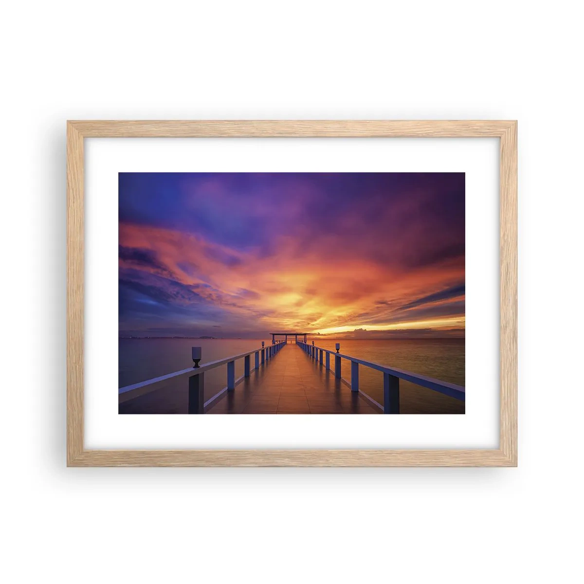 Poster in cornice rovere chiaro - Senza fine - 40x30 cm