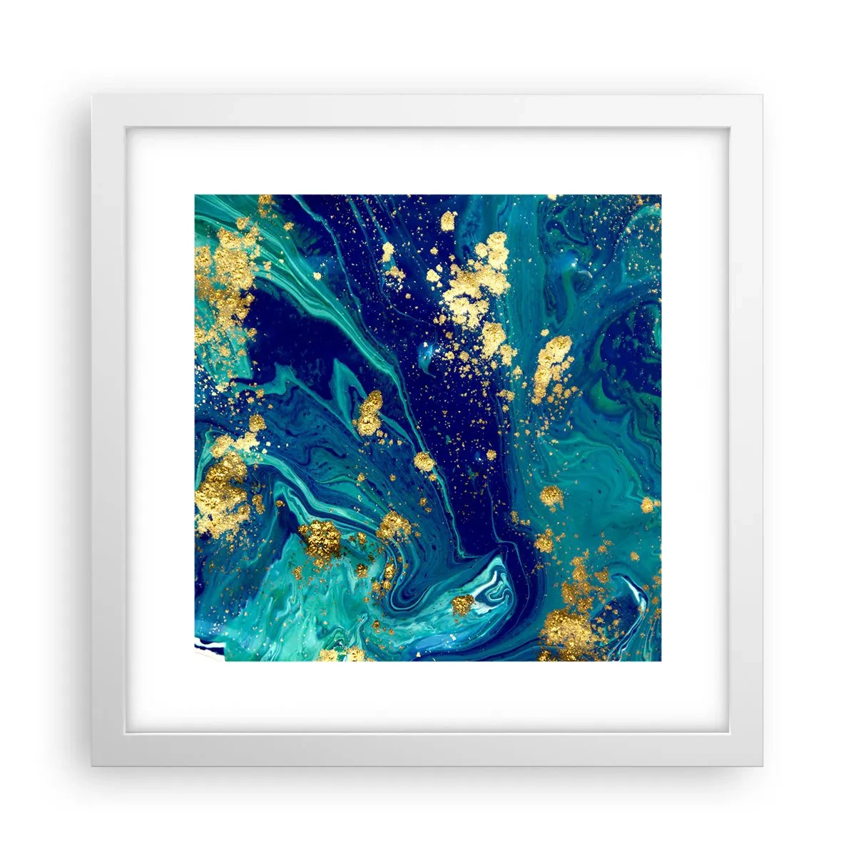 Poster in cornice bianca - Petali di sole - 30x30 cm