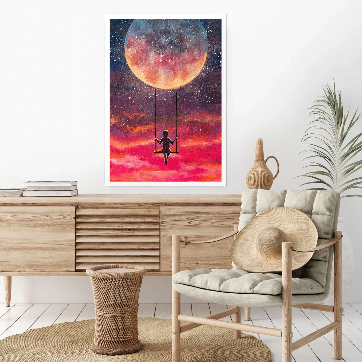 Poster - Con la testa tra le nuvole - 70x100 cm