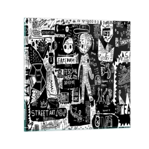 Quadro su vetro - Gioventù spirituale di giustizia e gioia - 70x70 cm