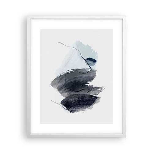 Poster in cornice bianca - Intensità e movimento - 40x50 cm