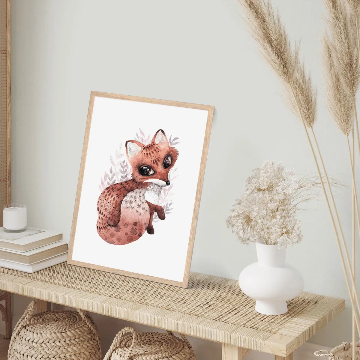 Poster in cornice rovere chiaro - Semplicemente da amare - 50x70 cm