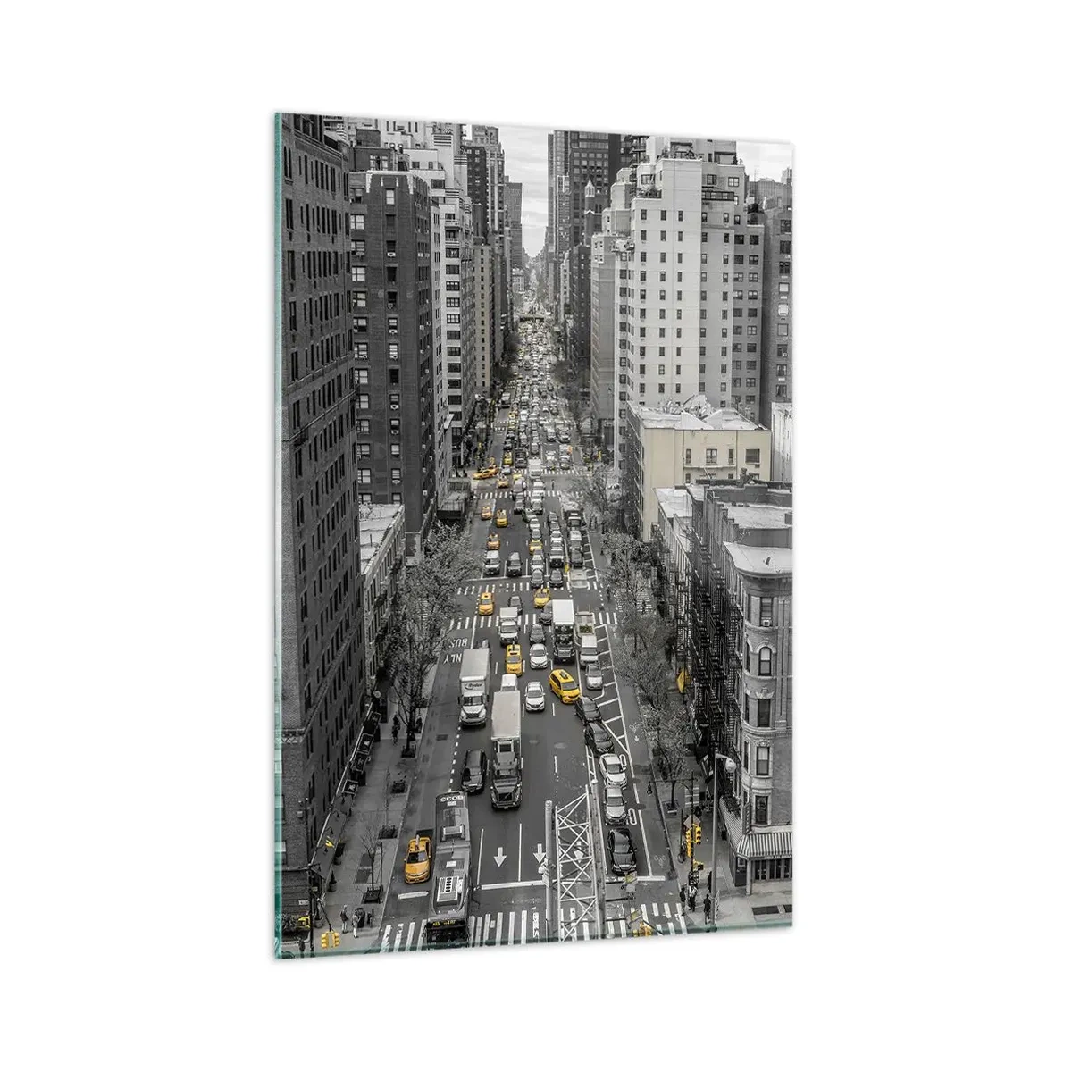 Quadro su vetro - La vita a New York - 80x120 cm