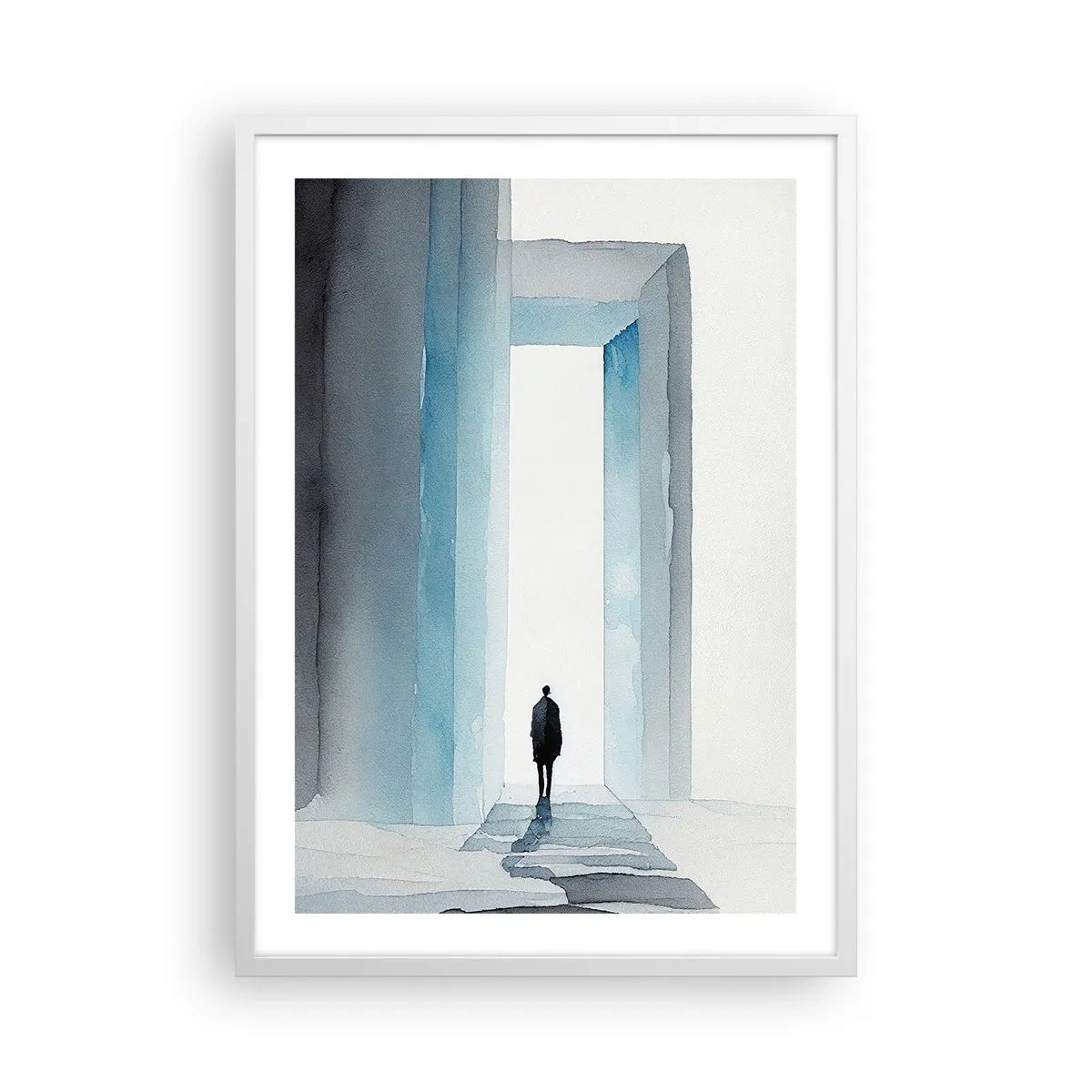 Poster in cornice bianca - Vivi senza limiti - 50x70 cm