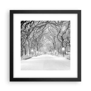 Poster in cornice nera - Quattro stagioni: l'inverno - 30x30 cm