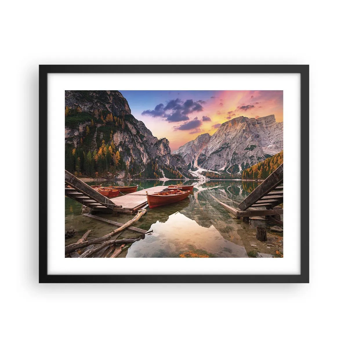 Poster in cornice nera - La promessa del giorno - 50x40 cm