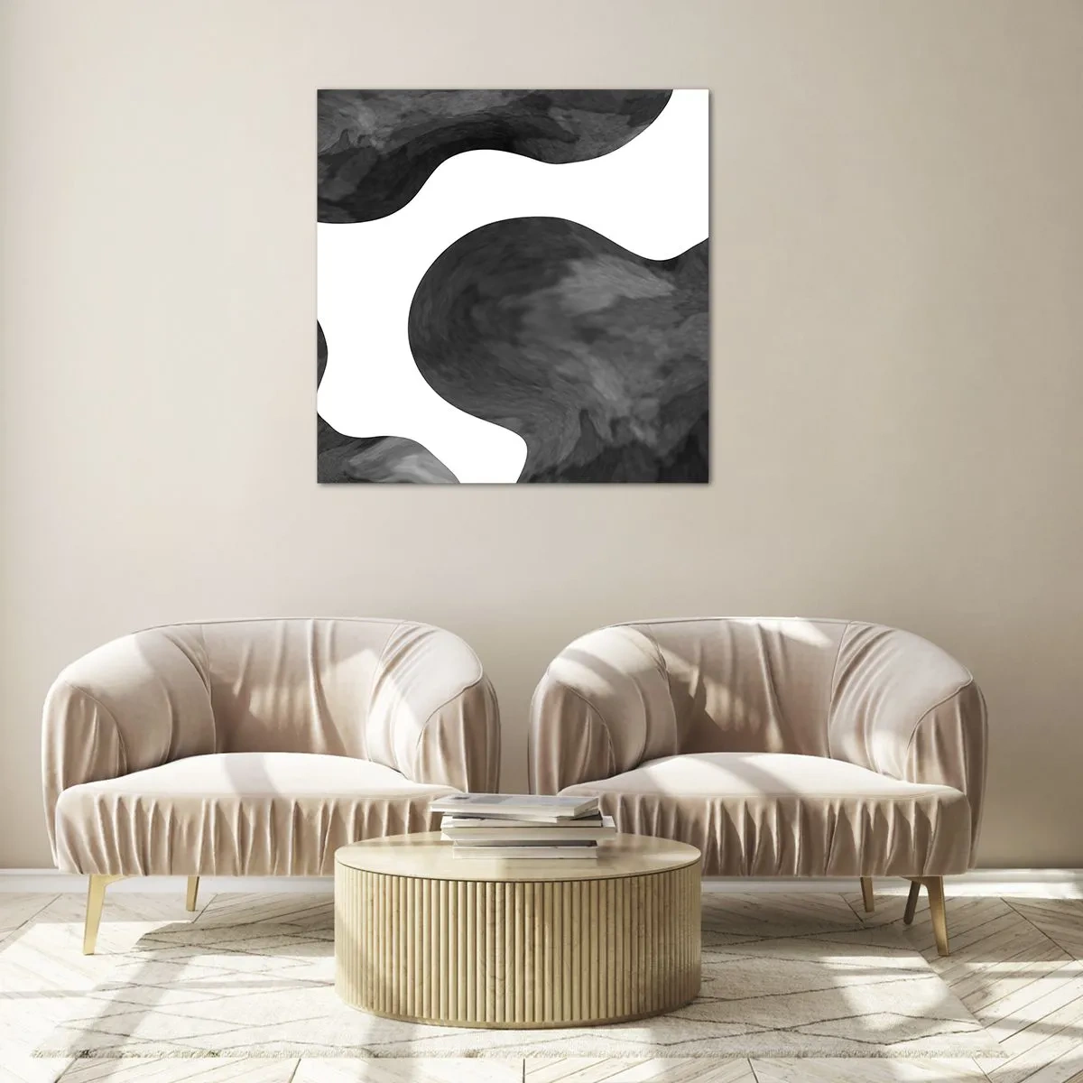 Quadro su vetro - Via Lattea - 30x30 cm