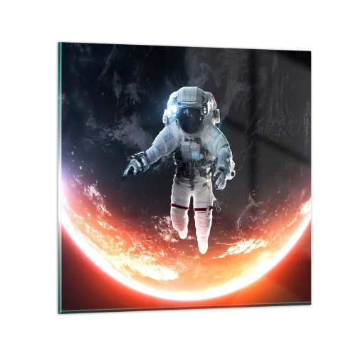 Quadro su vetro - Posso restare ancora un po'? - 40x40 cm