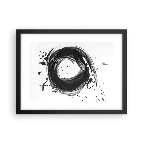 Poster in cornice nera - Il vortice della creazione - 40x30 cm